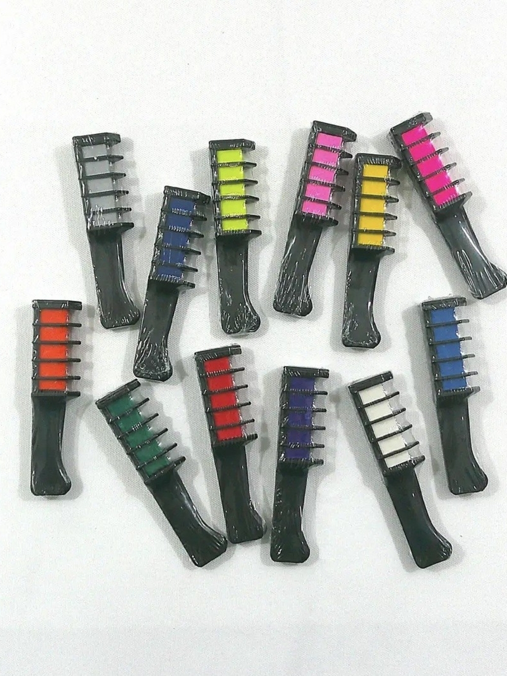 Assorted  Hair Color Combs - Neon & Bright Colors